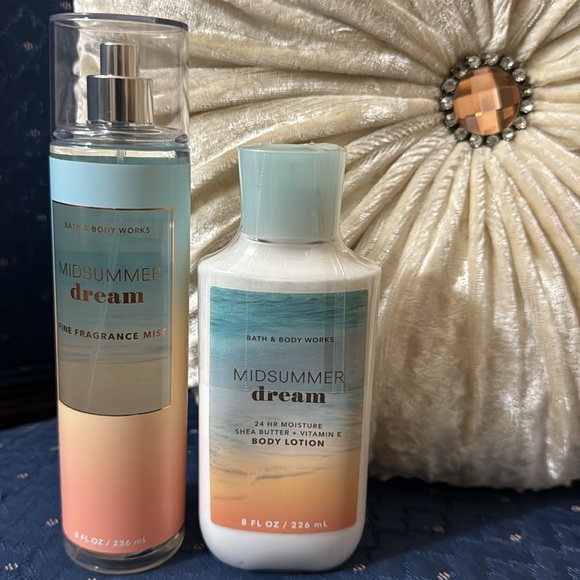 BATH & BODY WORKS SET. . . MIDSUMMER DREAM SCENT - Picture 2 of 6